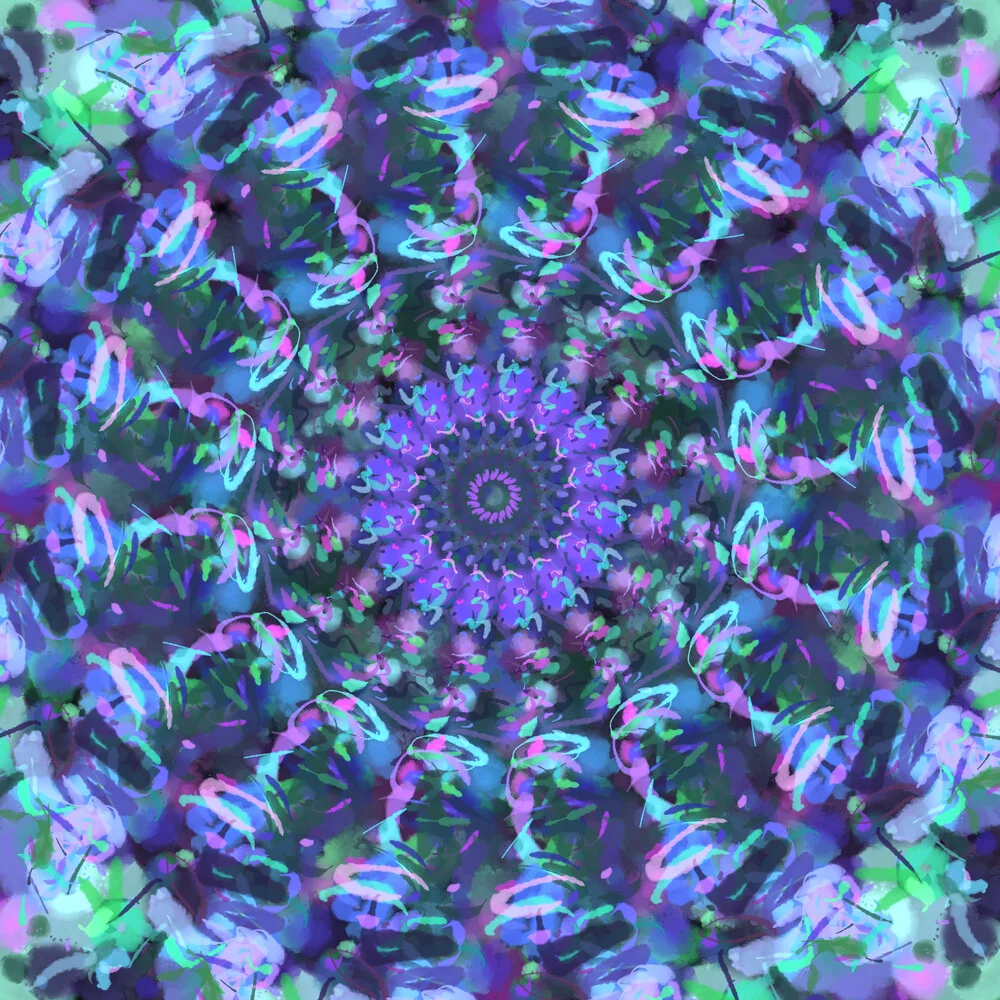 leuchtendes Mandala - fotokunst von Nadja Jacke