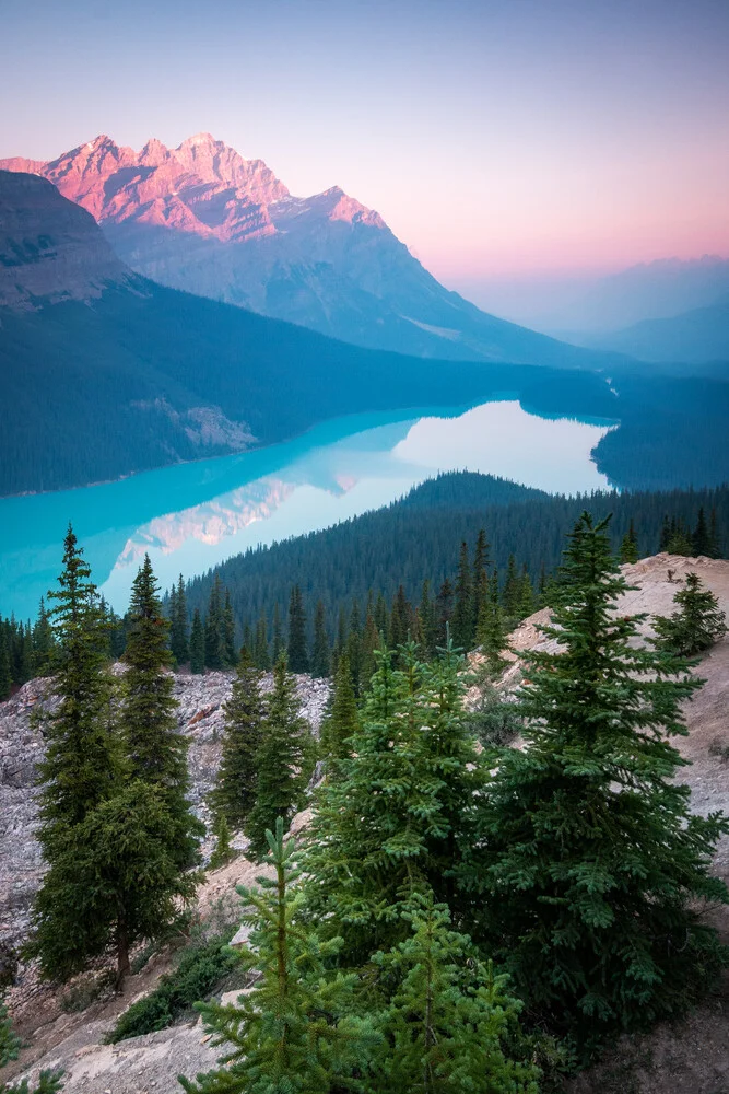 peyto lake - fotokunst von Christoph Schaarschmidt