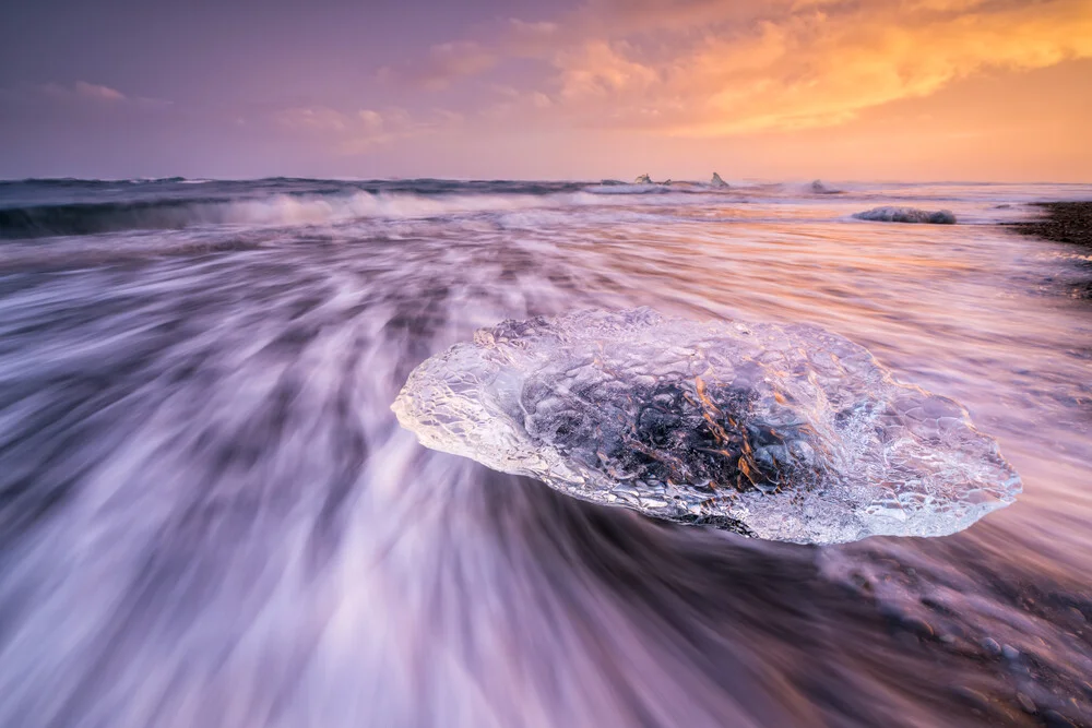 Glacier ice at Diamond Beach - Fineart photography by Michael Stein