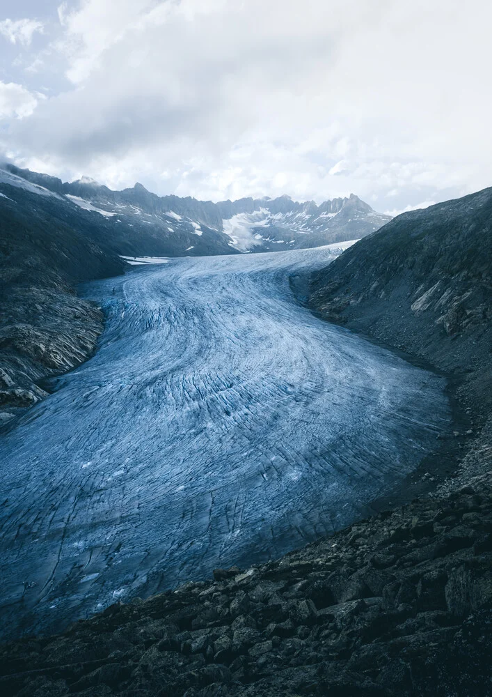 Der Rhonegletscher - fotokunst von Niels Oberson