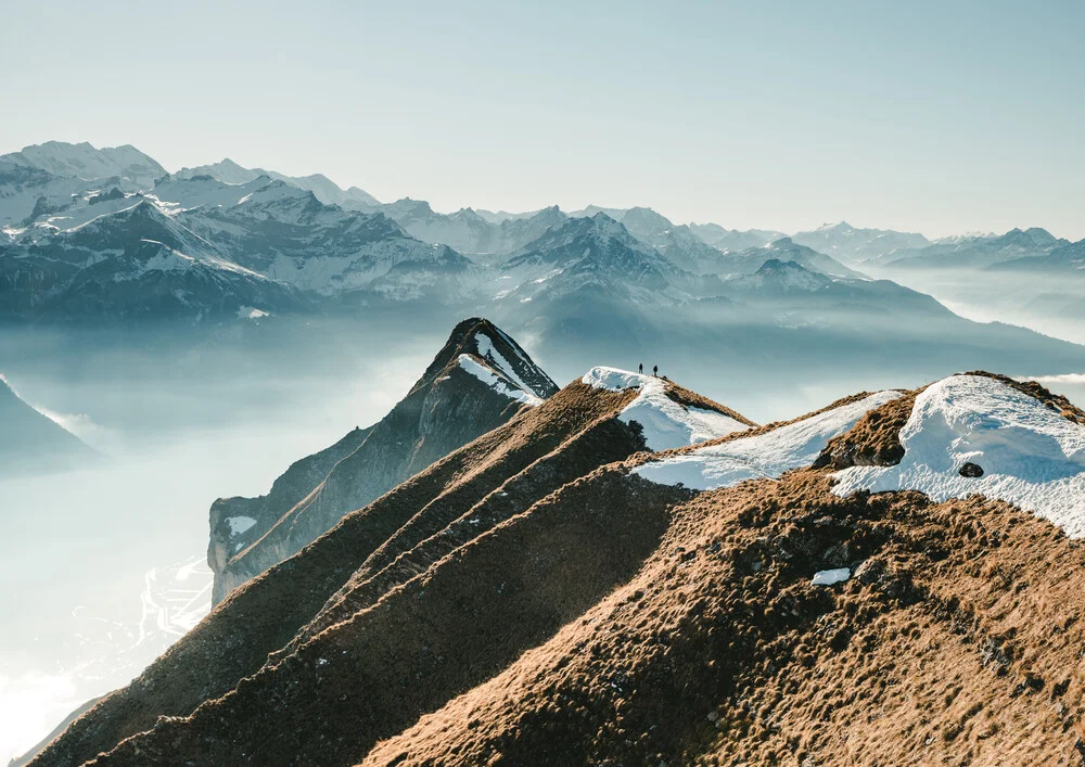 Hiking on the Ridge - Fineart photography by Niels Oberson