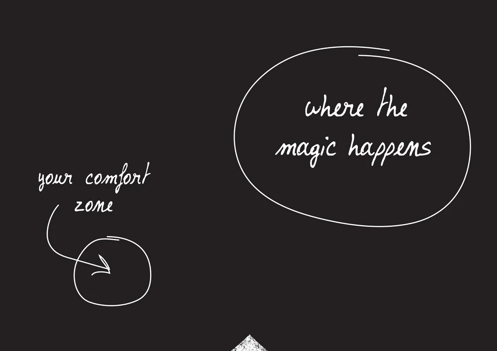 Comfort zone. Where the magic happens. - fotokunst von The Quote