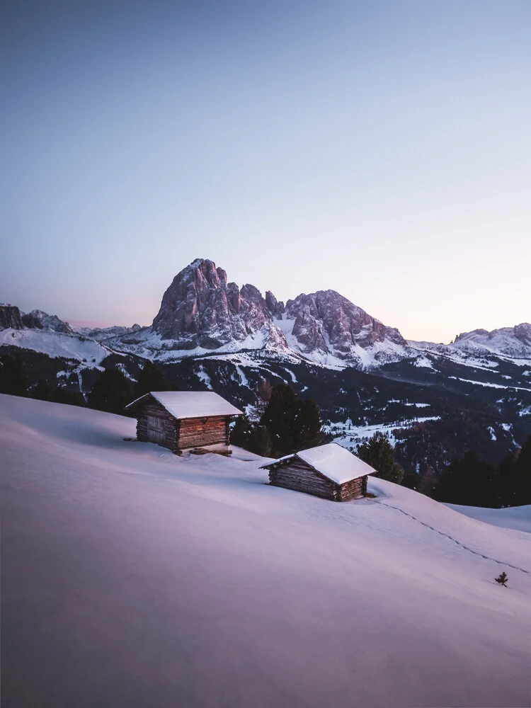 Sonnenuntergang in Gröden - fotokunst von Roman Huber