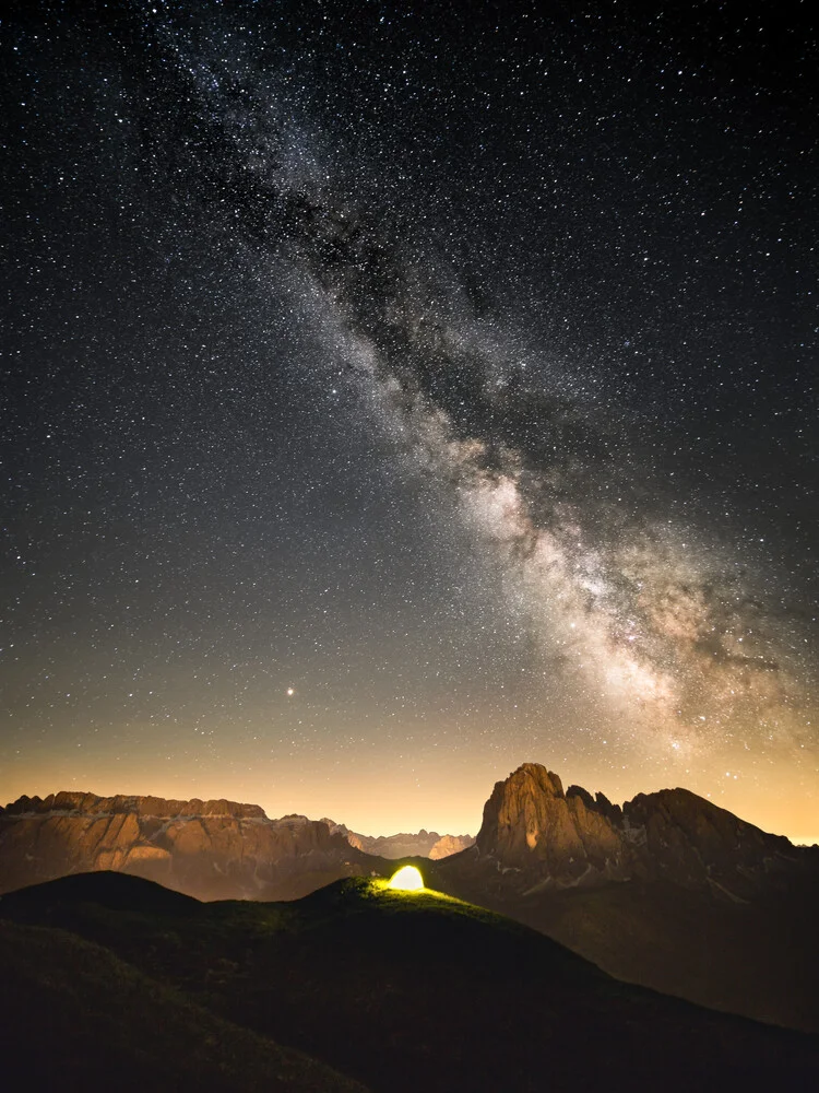 Milky way in Val Gardena - Fineart photography by Roman Huber