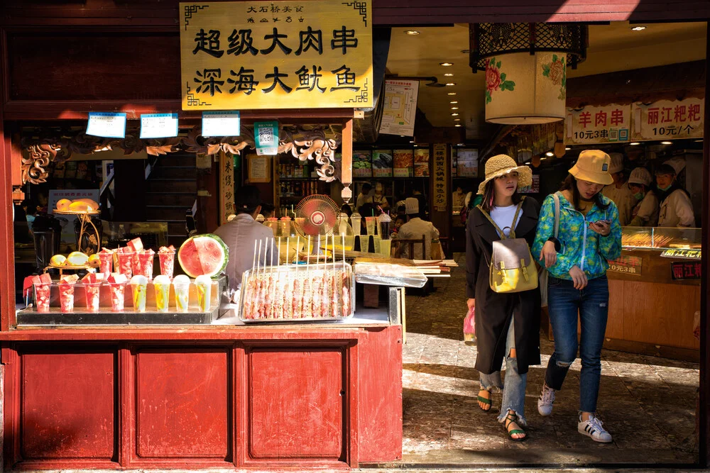 Food market in China - fotokunst von Oona Kallanmaa