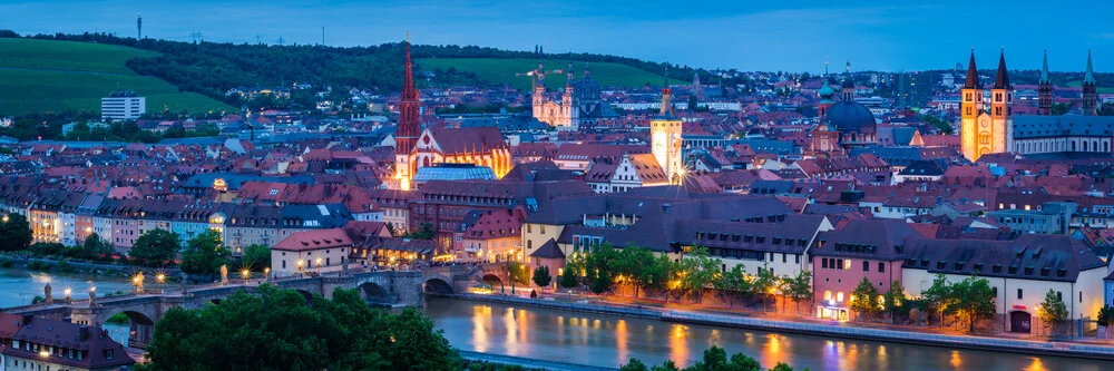 Würzburg Panorama - fotokunst von Martin Wasilewski