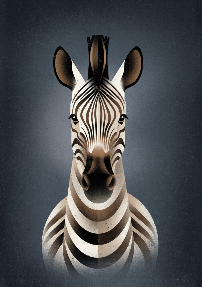 Zebra - fotokunst von Dieter Braun