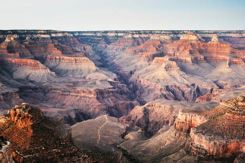 Grand Canyon bei Sonnenuntergang - fotokunst von Peter Wey