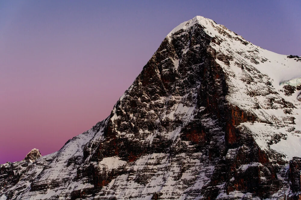 Eiger bei Sonnenuntergang - fotokunst von Peter Wey