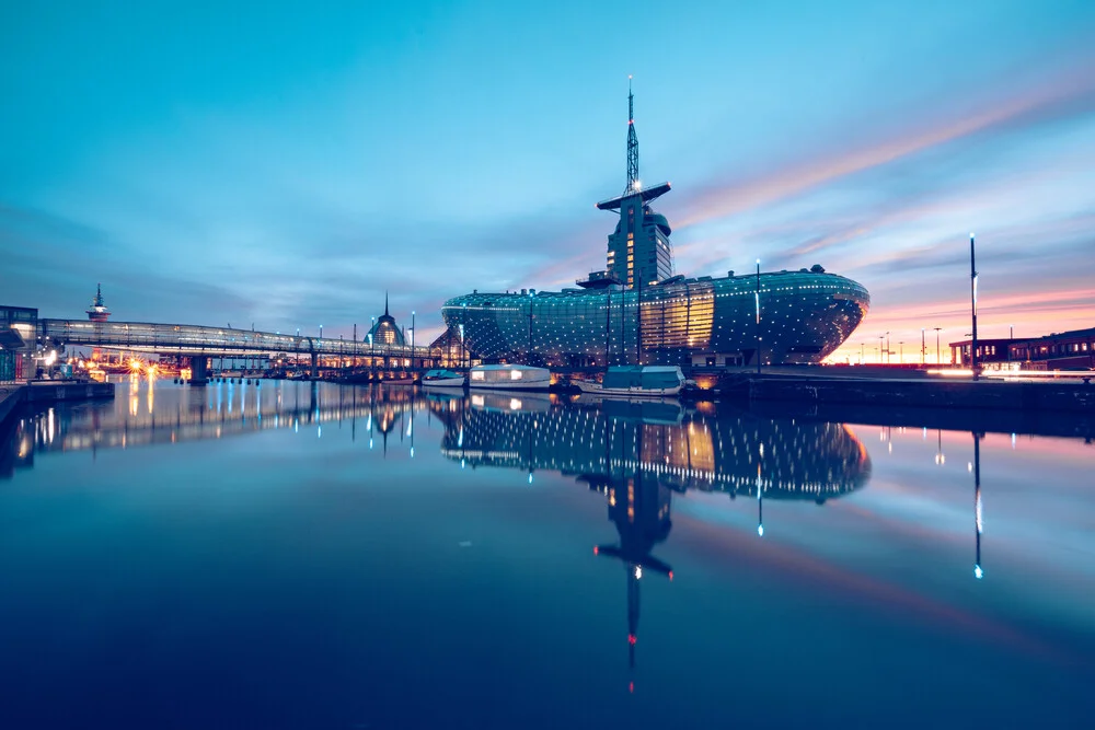 Climate house and reflection - Fineart photography by Franz Sussbauer