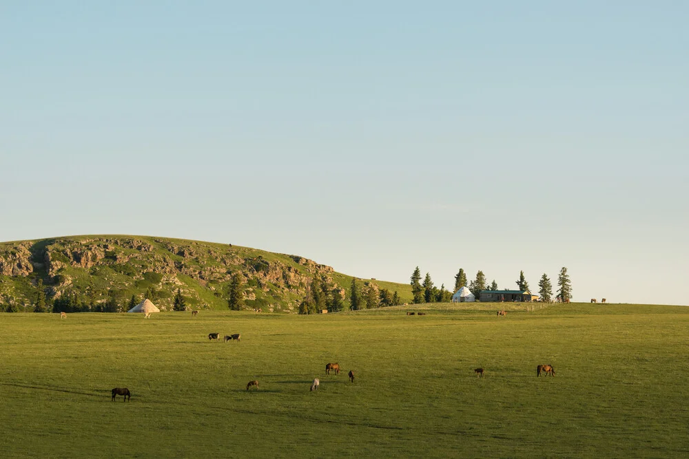 An idyllic and peaceful scene , Xinjiang , China - fotokunst von Li Ye