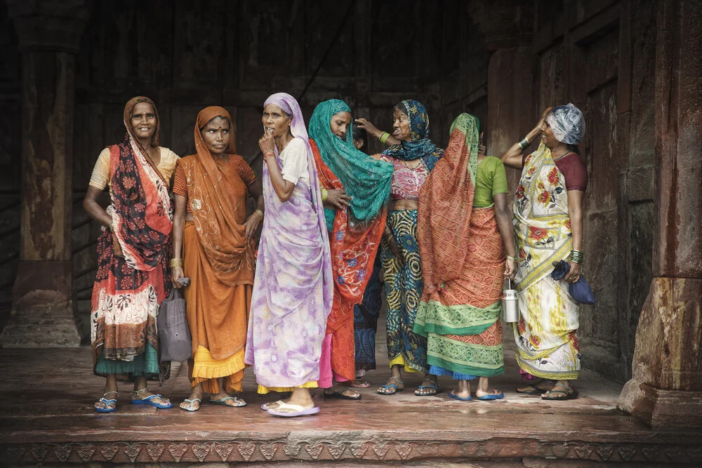 Colors, Indien – Fotokunst von Fabio Marcato als Poster oder Acrylglasbild