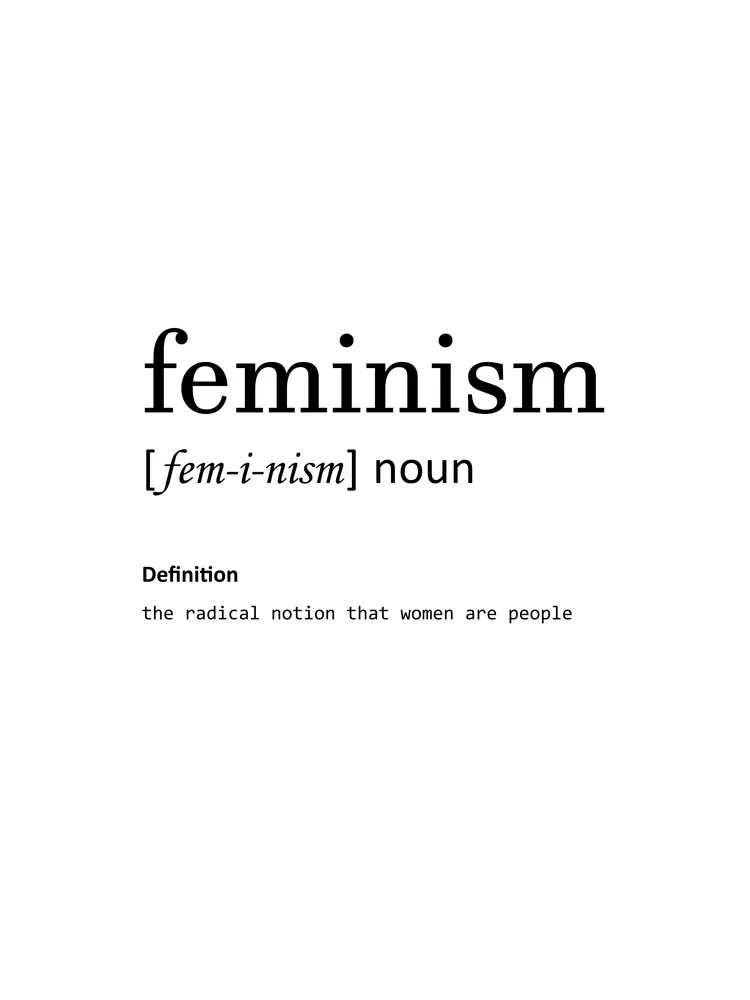 Feminismus - fotokunst von Typo Art