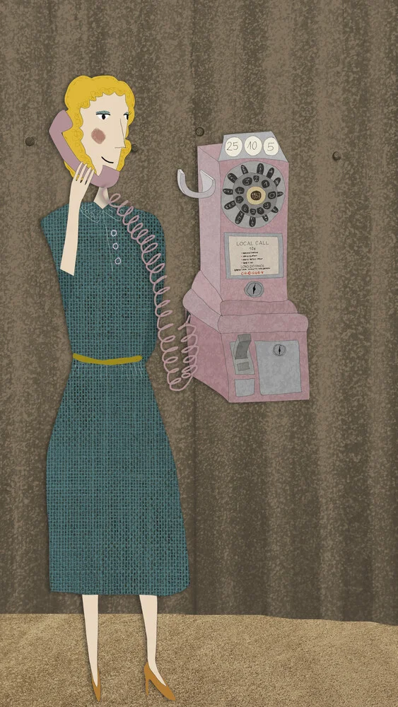 Telefonfräulein - fotokunst von Andrea Hansen