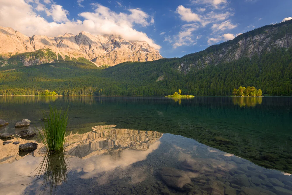 Eibsee Golden Hour - Fineart photography by Dave Derbis