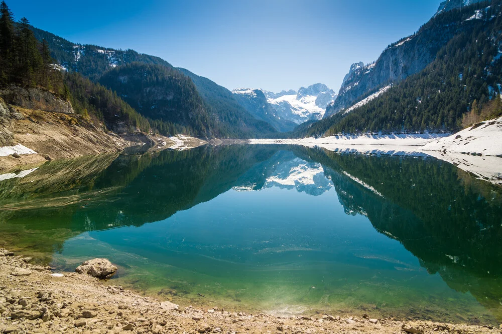 Dachstein im Spiegel - fotokunst von Martin Wasilewski