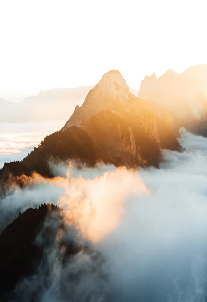 Golden hour in the Alps - fotokunst von Marina Weishaupt