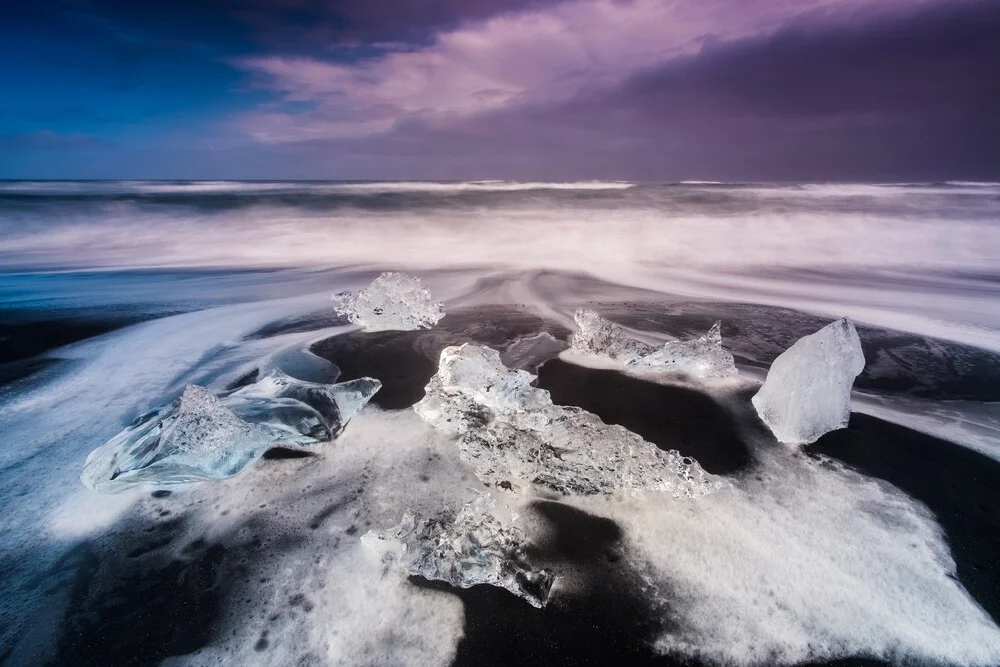 Diamond Beach, Island - fotokunst von Sebastian Warneke