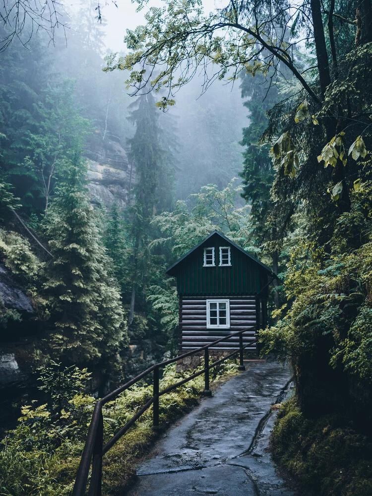 Cabin in the gorge of Hrensko - Czech Republic - Fineart photography by Daniel Schumacher