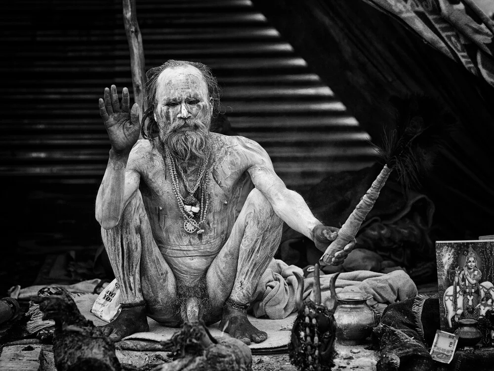 Naga Sadhu - fotokunst von Jagdev Singh