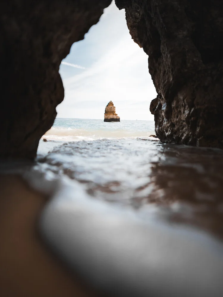 Rock formation at Praia do Camilo, Lagos - Fineart photography by Maximilian Pohler