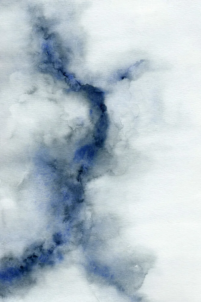 Ice Cracking | Watercolour Painting - fotokunst von Cristina Chivu