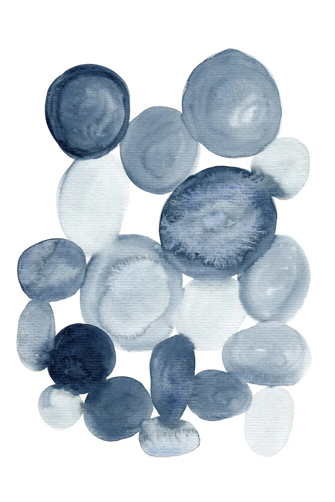 Pebbles Watercolor Painting - fotokunst von Cristina Chivu