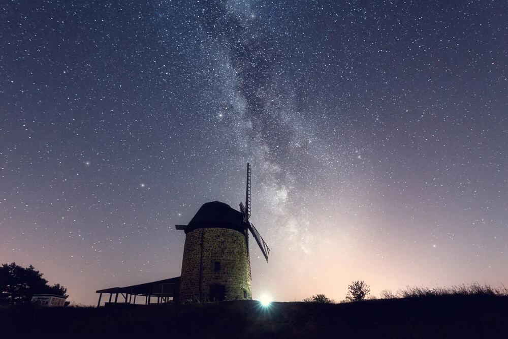 Devil's mill and the milky way in the harzmountains - Fineart photography by Oliver Henze