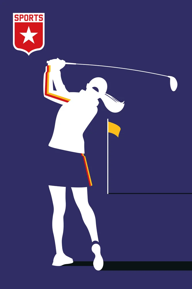 Female Golf - fotokunst von Bo Lundberg