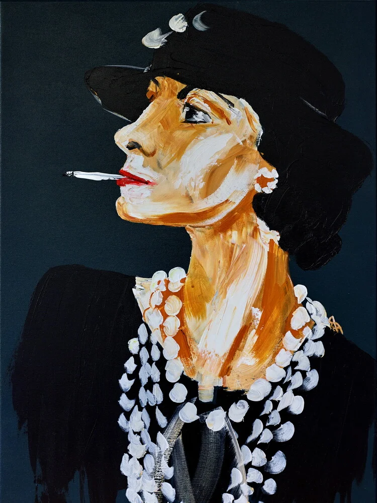 Coco Chanel - fotokunst von Diego Muinegi & Yana Gubinskaya