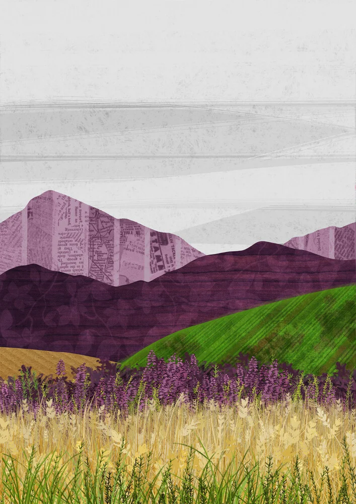 Purple Hills - fotokunst von Katherine Blower