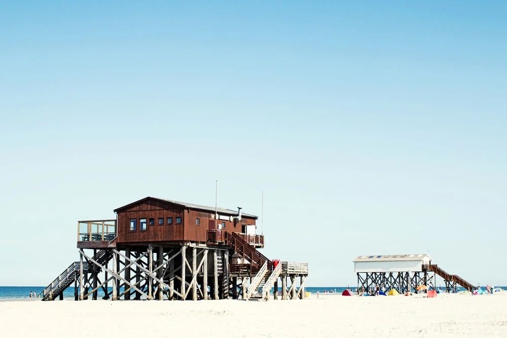 Sommerstrand in Sankt Peter Ording - fotokunst von Manuela Deigert