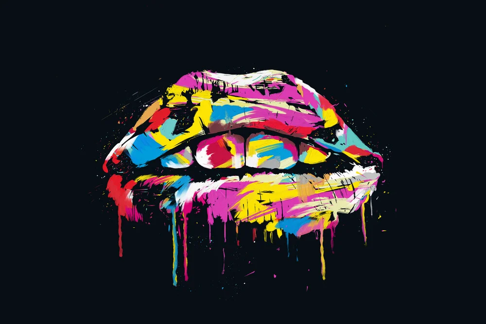 Colourful lips - fotokunst von Balazs Solti