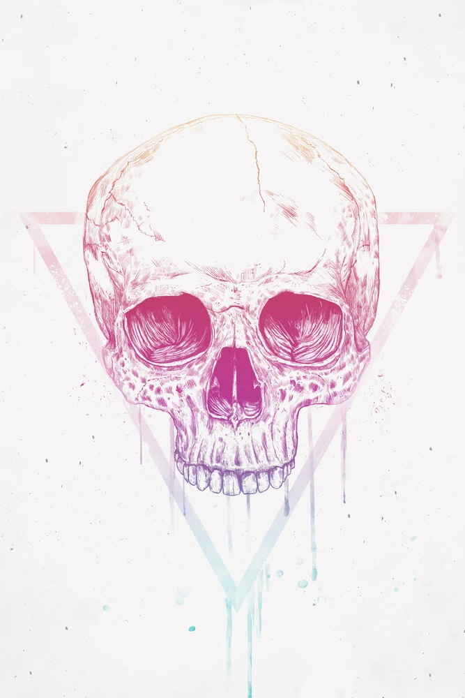 Skull in a triangle - fotokunst von Balazs Solti