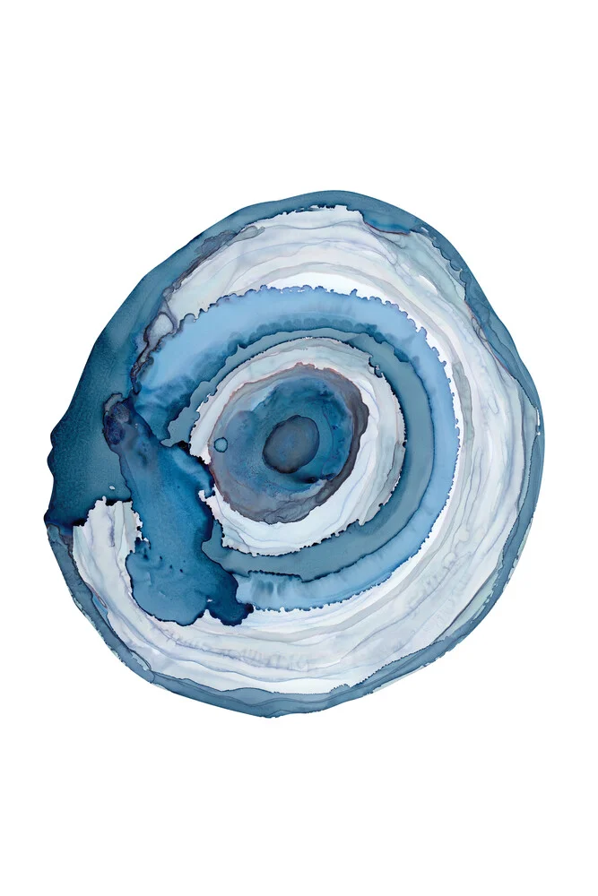 Blue Agate Painting - fotokunst von Cristina Chivu