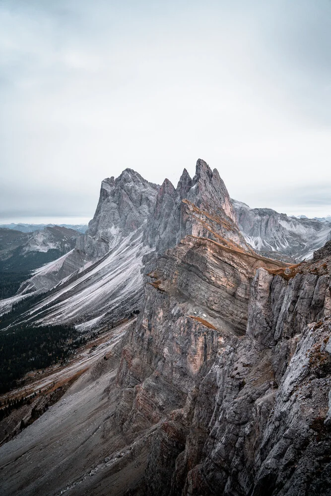 Berg Seceda in den Dolmomiten - fotokunst von Tobias Winkelmann