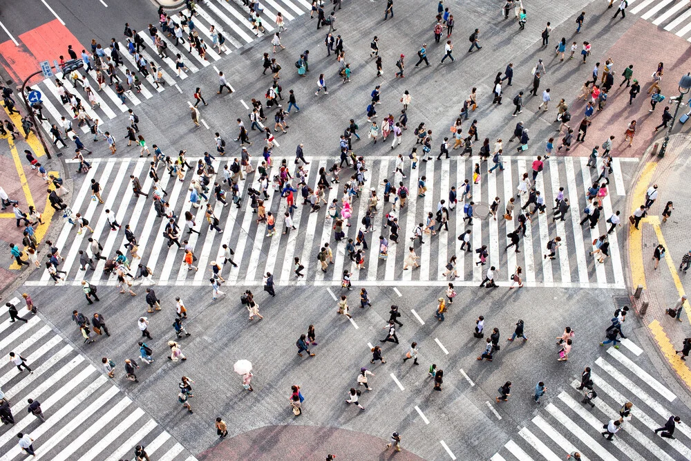 Shibuya in Tokio Japan - fotokunst von Jan Becke