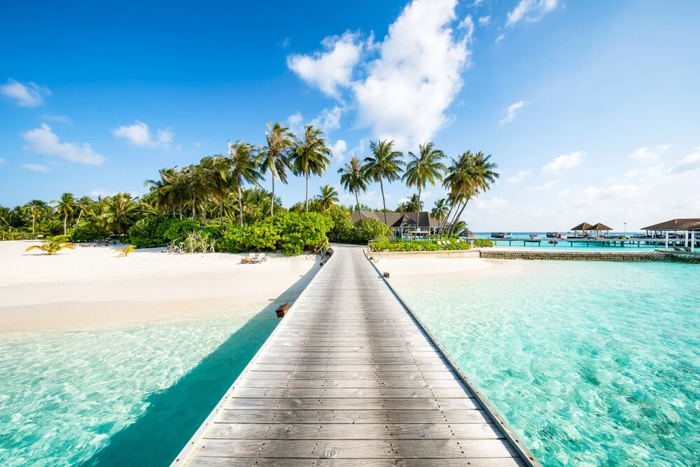 Urlaub auf einer tropischen Insel auf den Malediven - fotokunst von Jan Becke