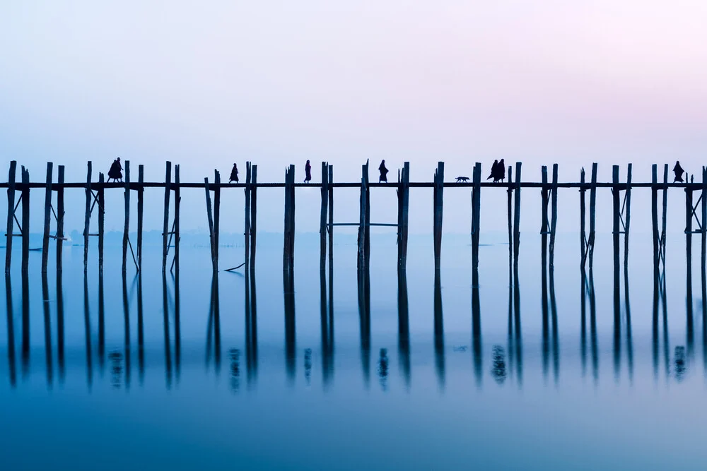 U Bein Brücke in Myanmar - fotokunst von Jan Becke