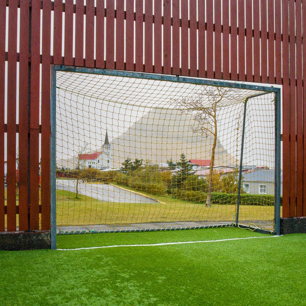 ARTIFICIAL GRASS, BOARD FENCE, KIRKJUFELL - Fineart photography by Franz Sussbauer