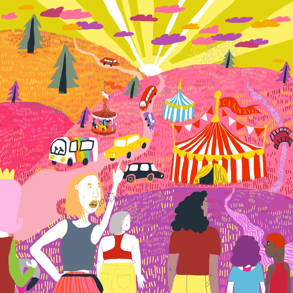 'Amusement Park' – Wall Art by Ezra W. Smith as Poster or Acrylic Glass Print