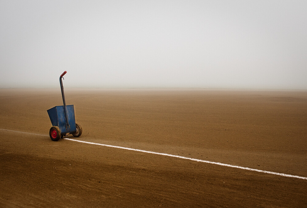 Infield in Fog - Fineart photography by Jeff Seltzer