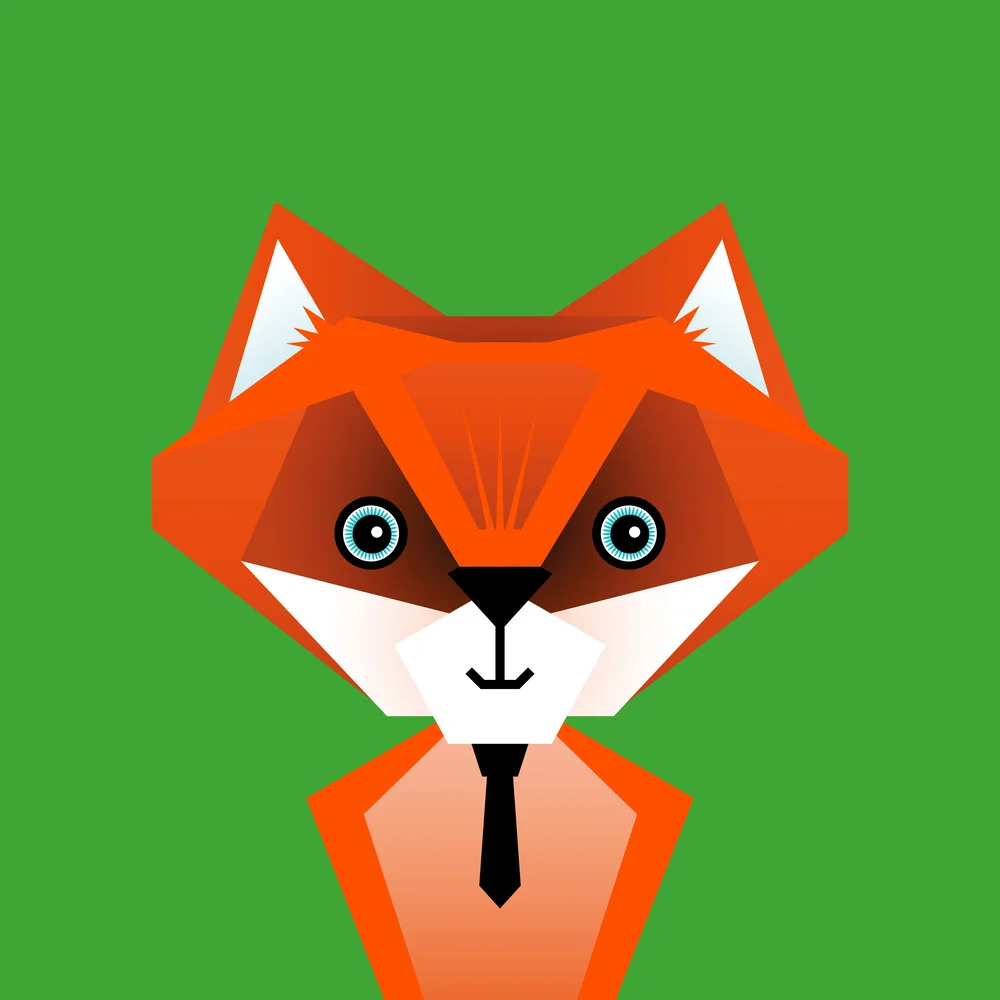 Kids Room Fox – Illustration for Children - Fineart photography by Pia Kolle