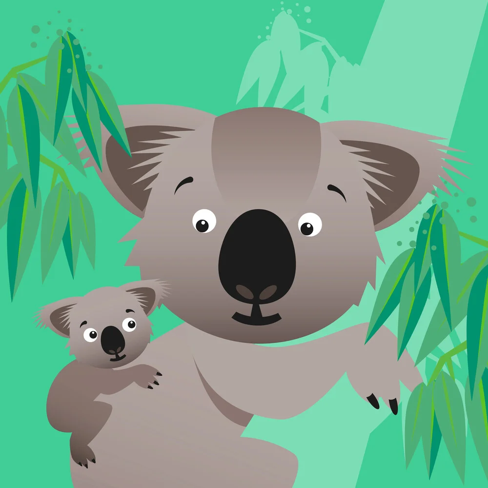 Kids Room Koalas – Illustration for Children - Fineart photography by Pia Kolle