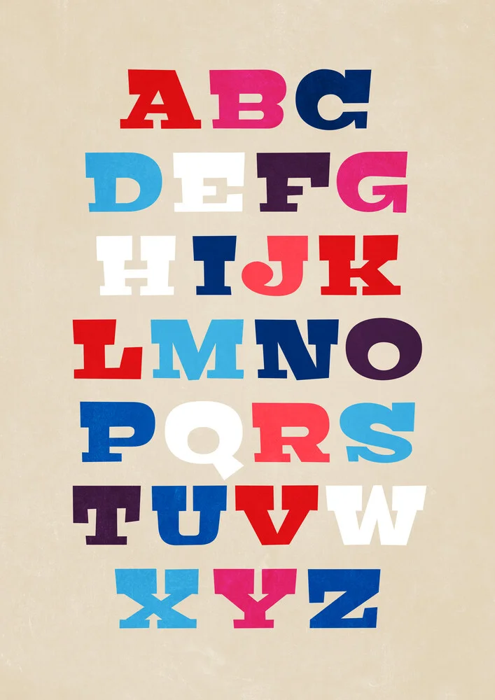 Typografie Alphabet von A bis Z - fotokunst von Pia Kolle