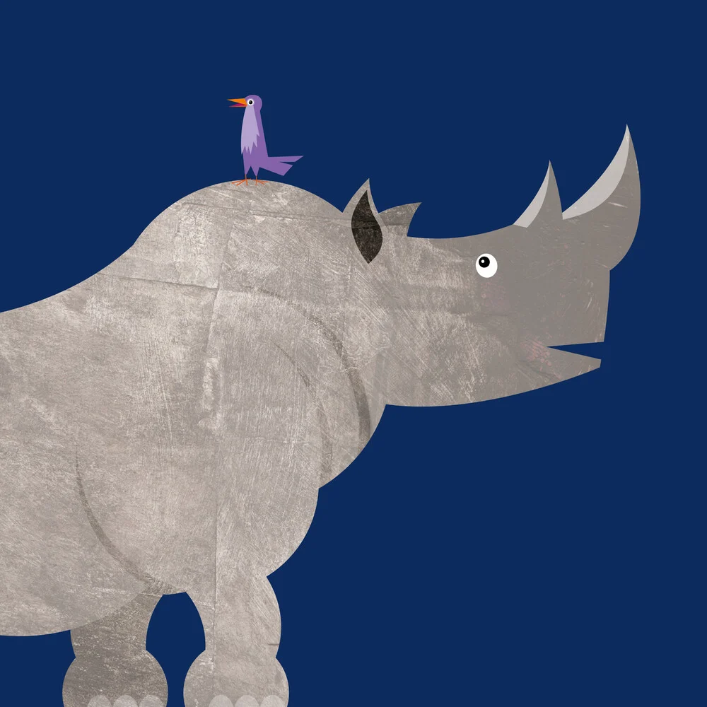 Kids Room Rhinoceros – Illustration for Children - Fineart photography by Pia Kolle