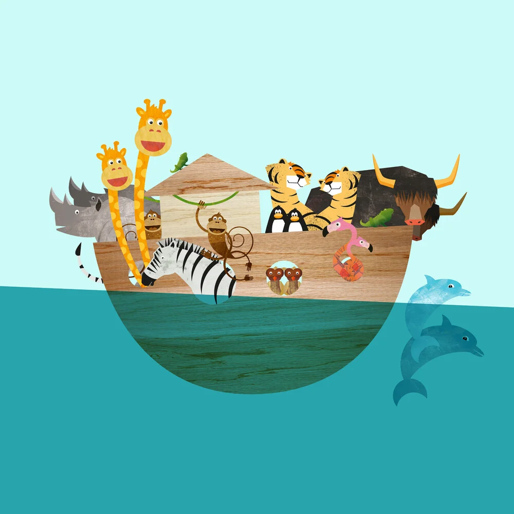 Noah’s Ark – Illustration for Children - Fineart photography by Pia Kolle