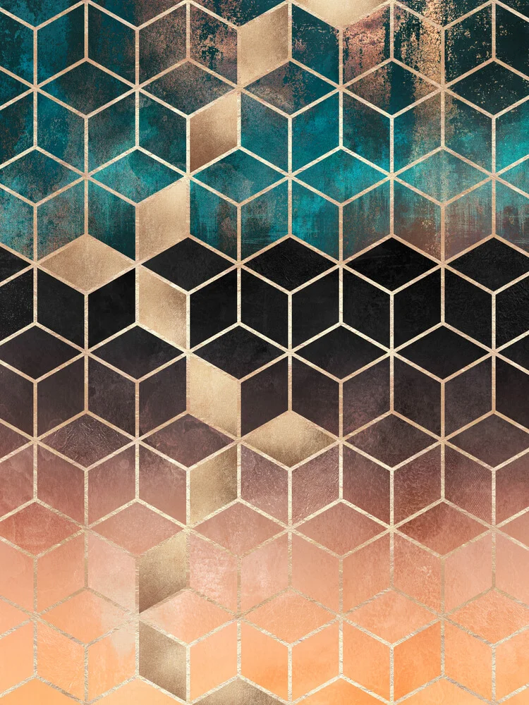 Ombre Dream Cubes - fotokunst von Elisabeth Fredriksson