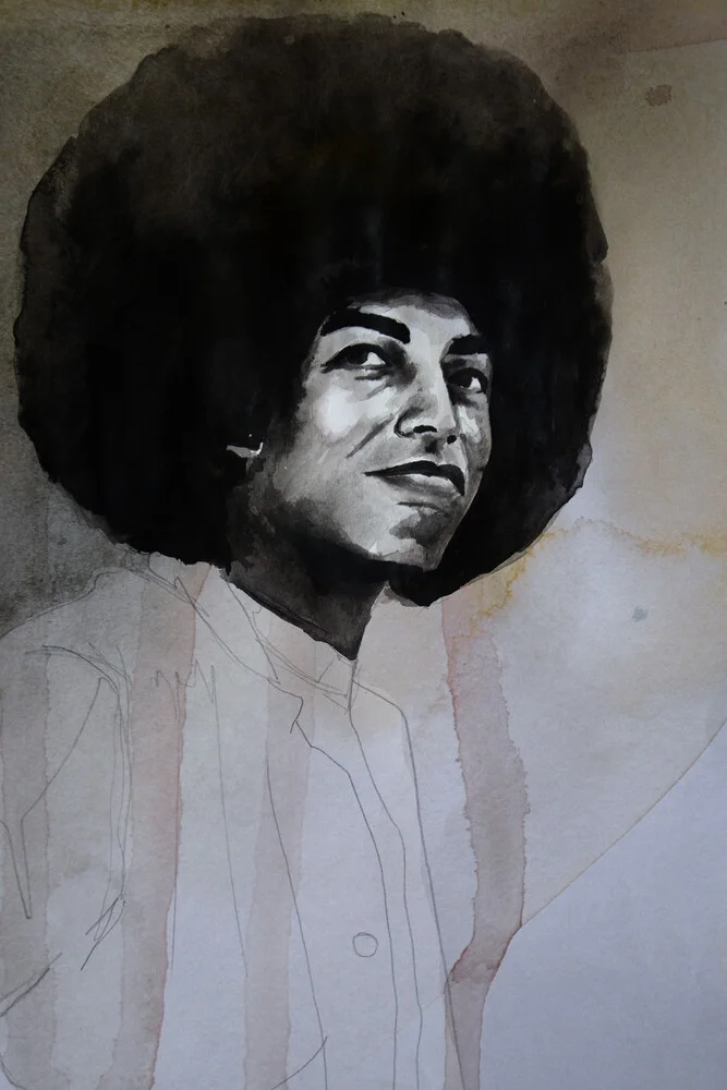 Angela Davis - fotokunst von David Diehl