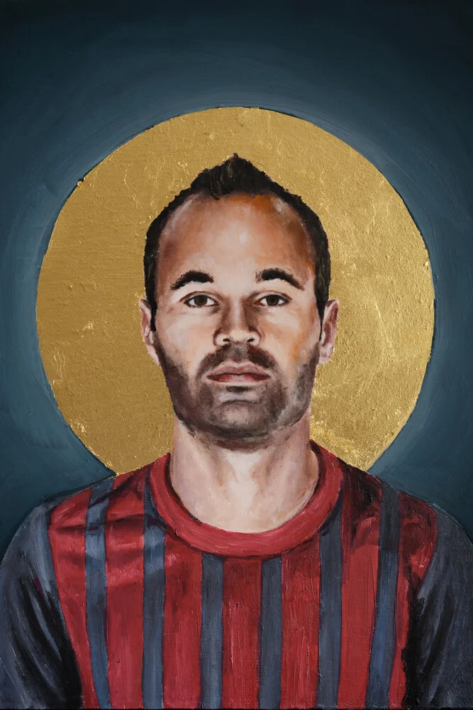 Andres Iniesta - fotokunst von David Diehl